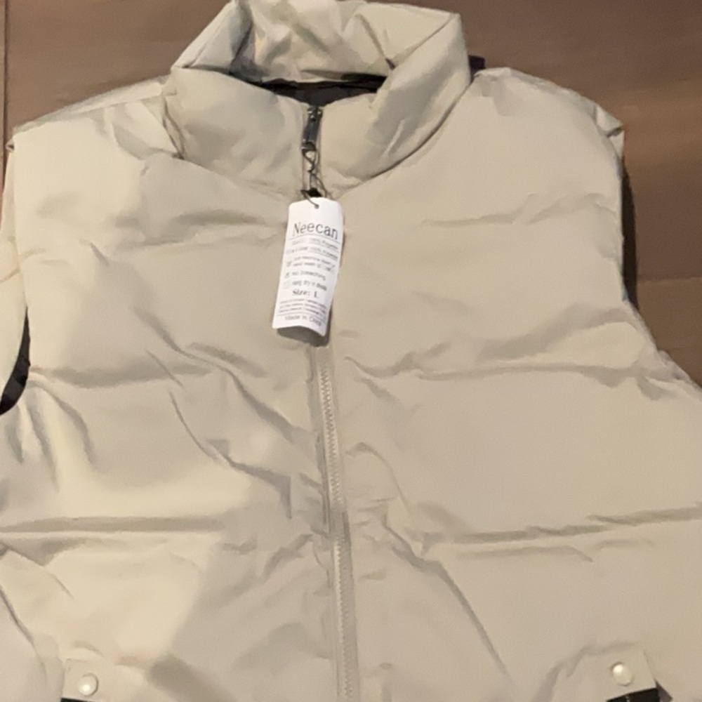 Men's Outdoor Casual Stand Collar Vest Padded Jacket Coat Vest,Warm Winter
